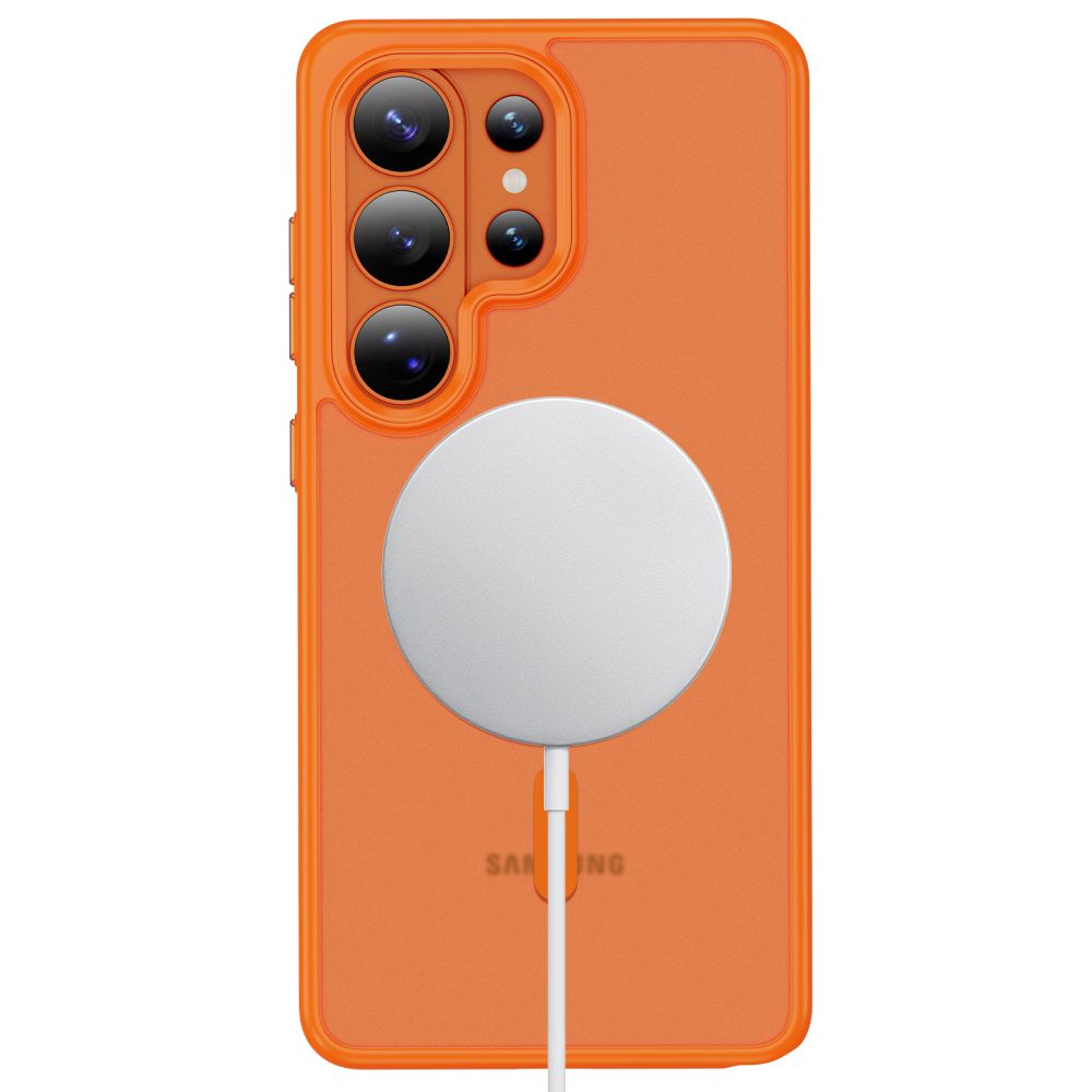 Tech-Protect Tech-Protect Galaxy S26 Ultra Skal MagSafe MagMat Orange - Teknikhallen.se