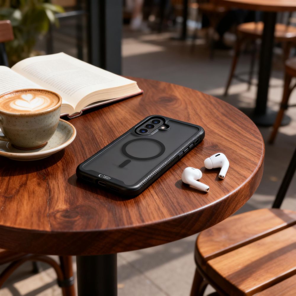 Tech-Protect Tech-Protect Galaxy A57 5G Skal MagSafe Defense Matt Svart - Teknikhallen.se