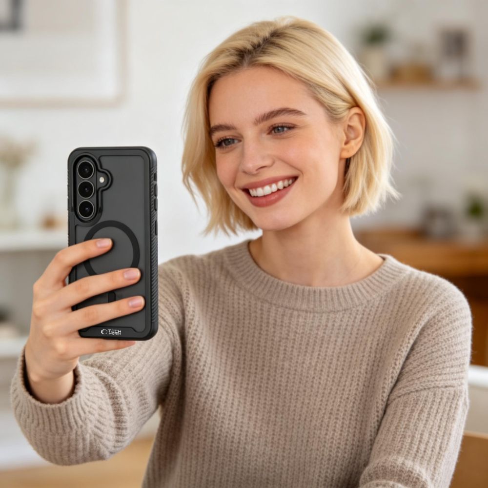 Tech-Protect Tech-Protect Galaxy A57 5G Skal MagSafe Defense Matt Svart - Teknikhallen.se