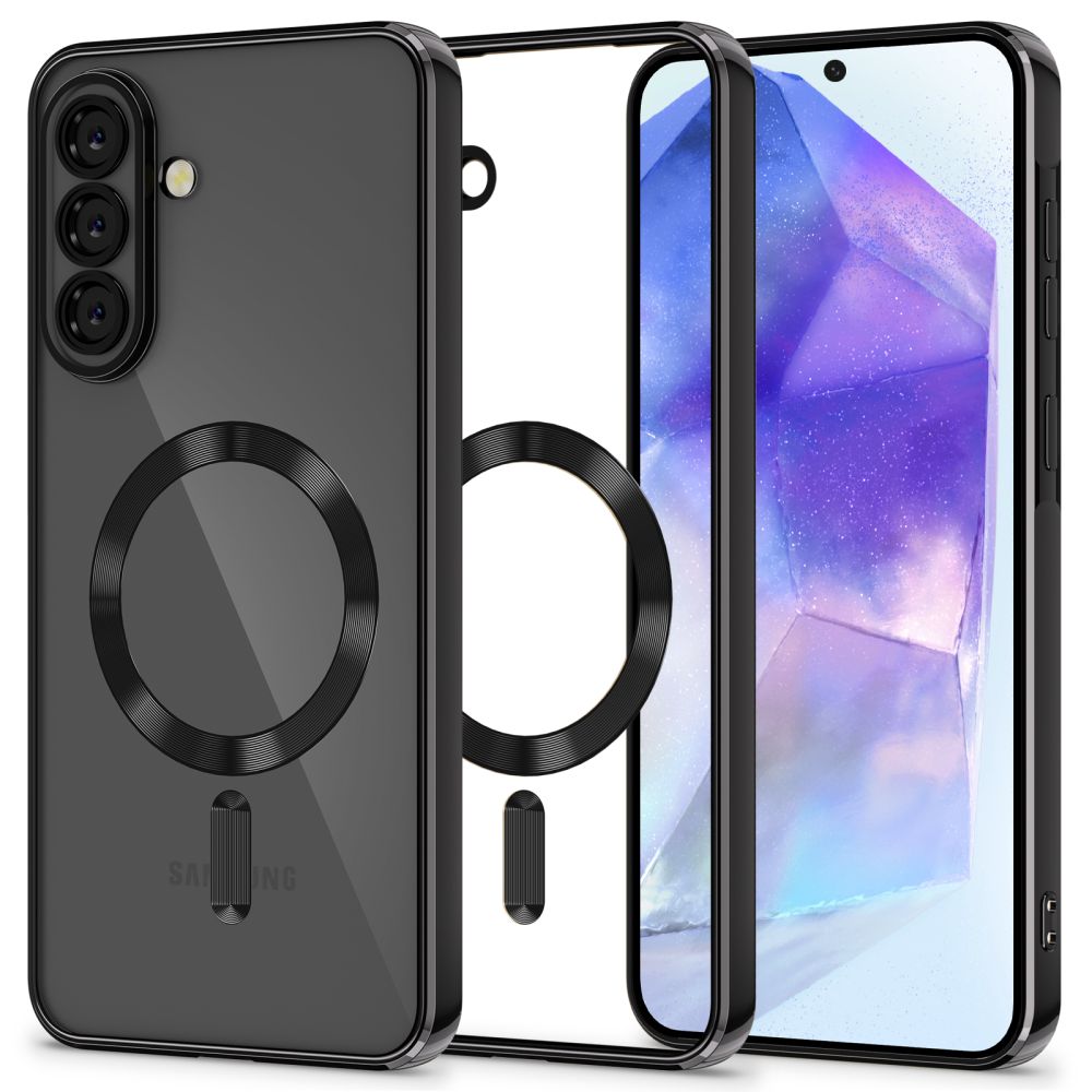 Tech-Protect Tech-Protect Galaxy A57 5G Skal MagSafe MagFlex Shiny Black - Teknikhallen.se