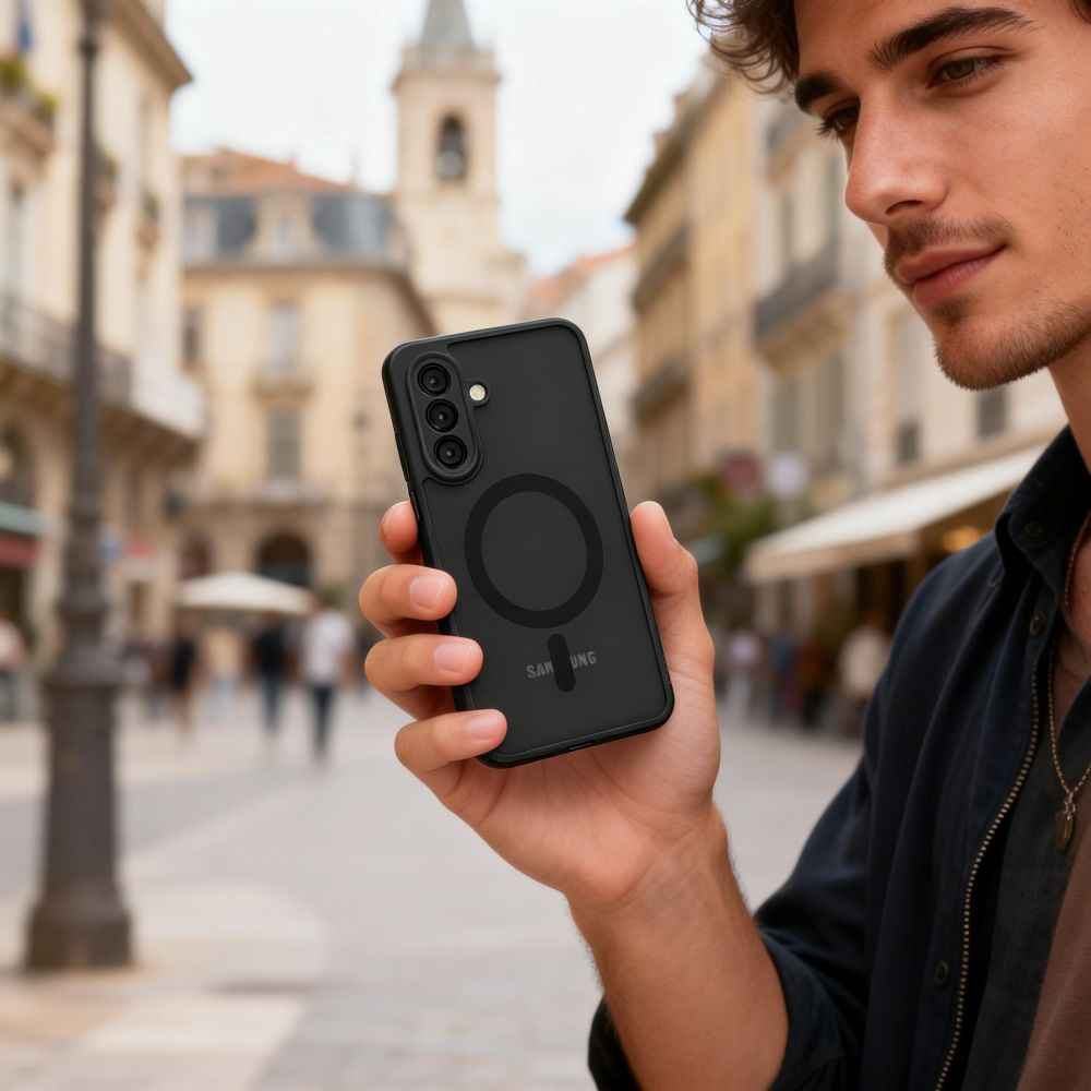 Tech-Protect Tech-Protect Samsung Galaxy A57 5G Skal MagSafe MagMat Svart - Teknikhallen.se