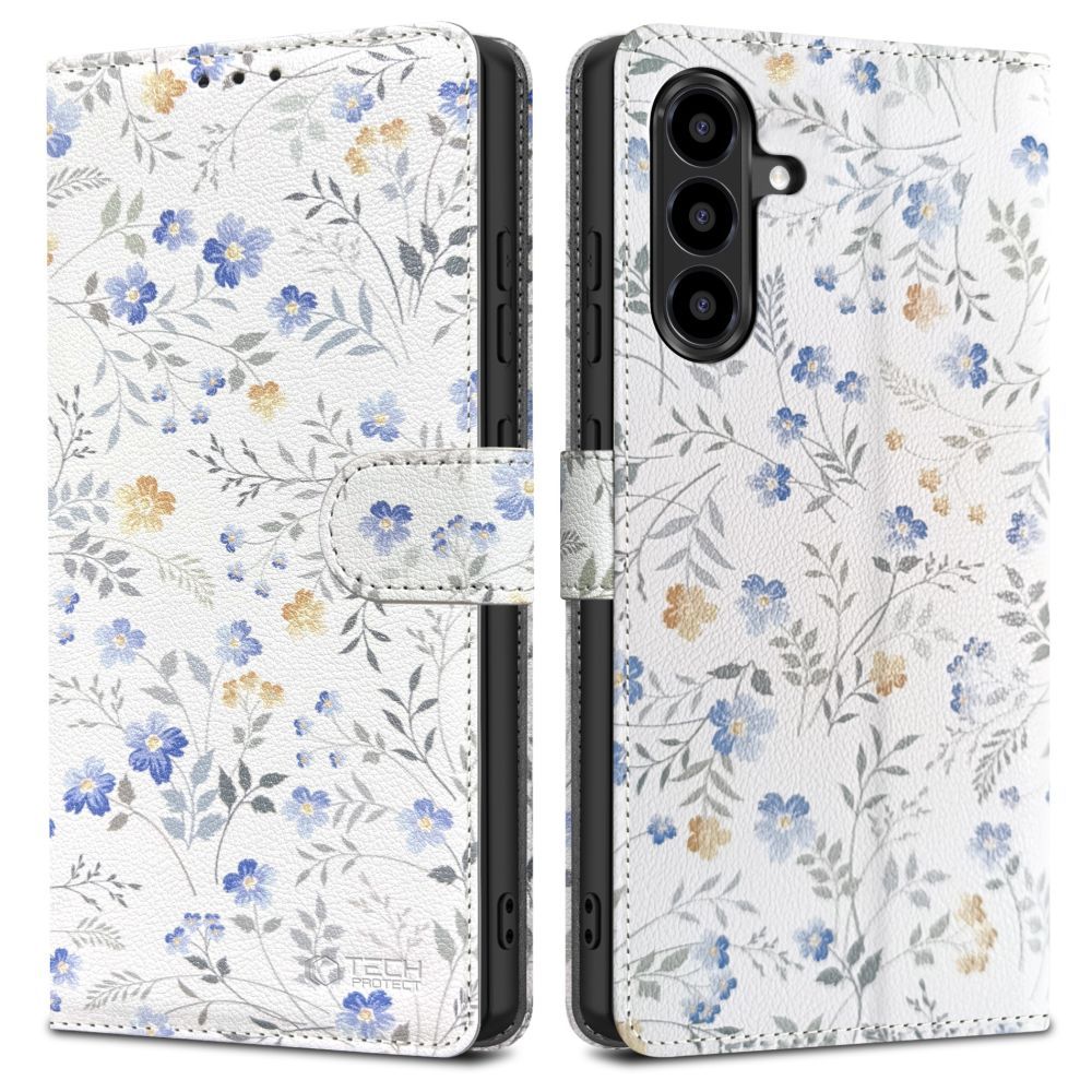 Tech-Protect Tech-Protect Galaxy A57 5G Fodral Läder Spring Flowers - Teknikhallen.se
