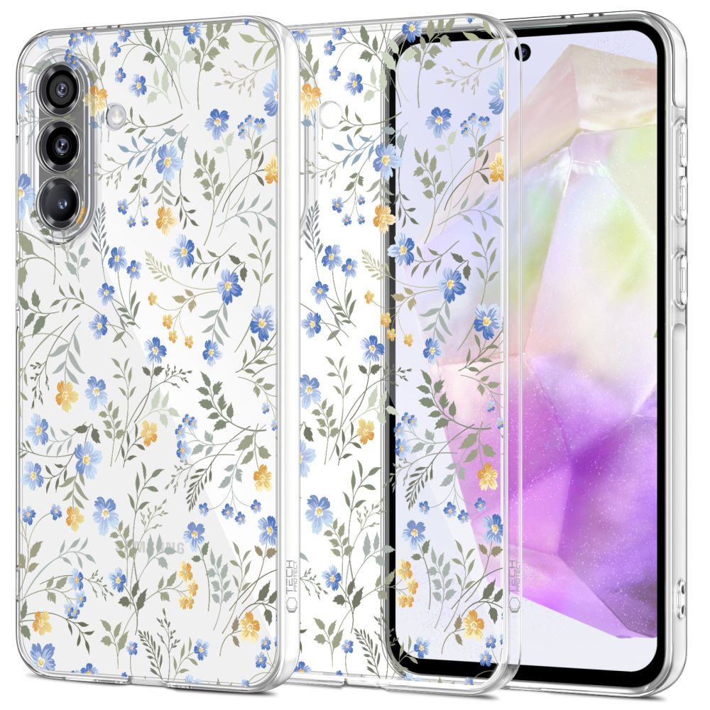 Tech-Protect Tech-Protect Samsung Galaxy A37 5G Skal FlexAir Spring Flowers - Teknikhallen.se
