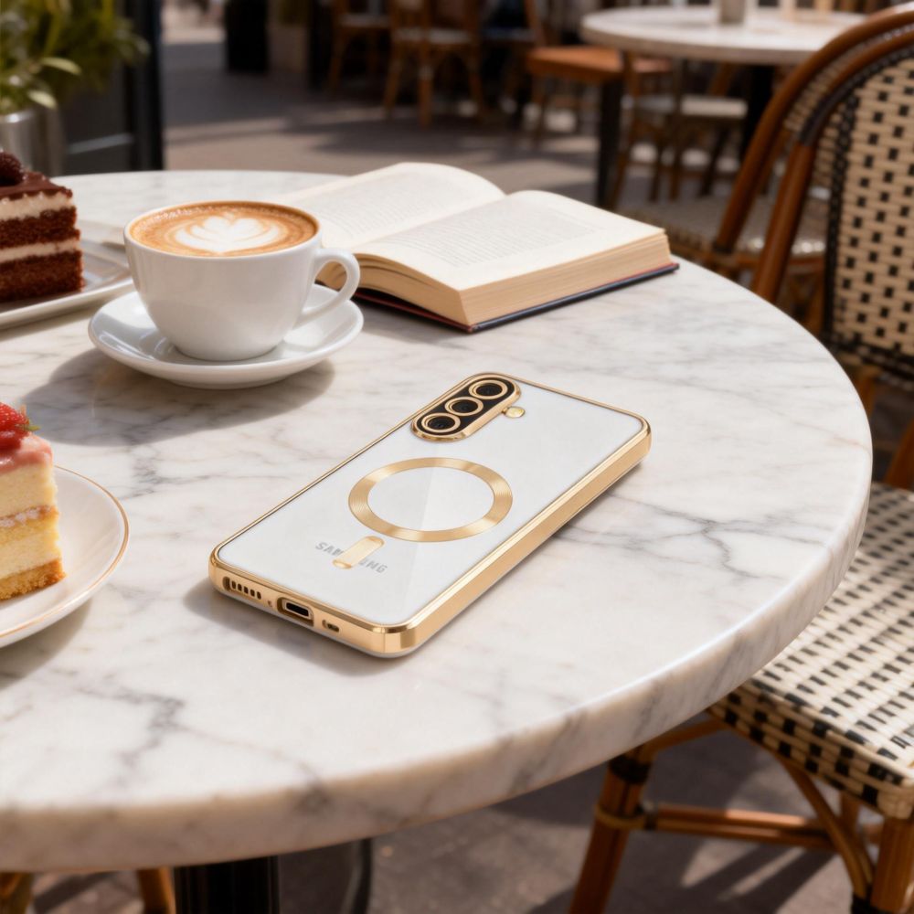 Tech-Protect Tech-Protect Galaxy A37 5G Skal MagSafe MagFlex Shiny Gold - Teknikhallen.se