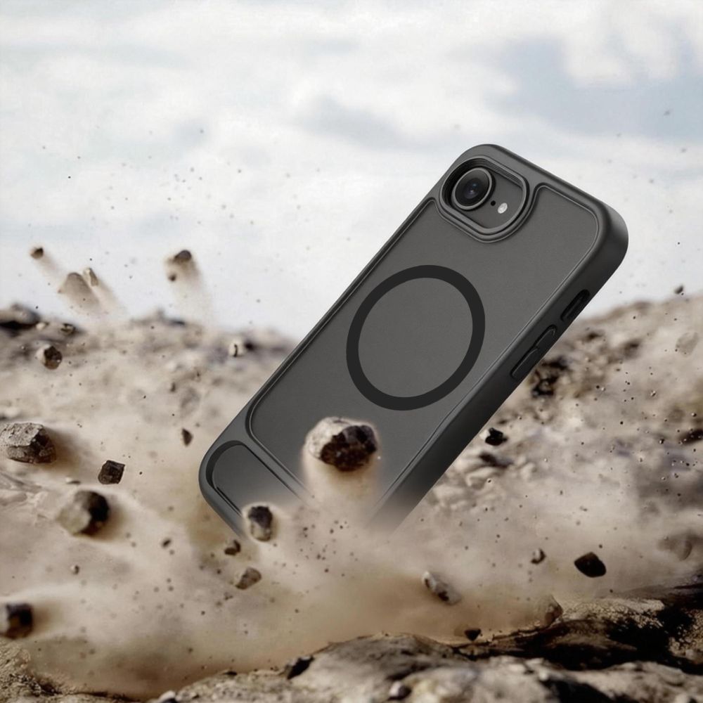 Tech-Protect Tech-Protect iPhone 17e/16e Skal MagSafe MagRack Matt Svart - Teknikhallen.se