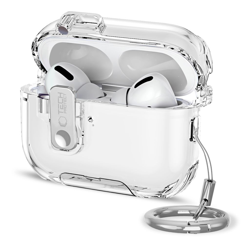Tech-Protect Tech-Protect AirPods Pro 3 Skal Bounce Pro Transparent - Teknikhallen.se