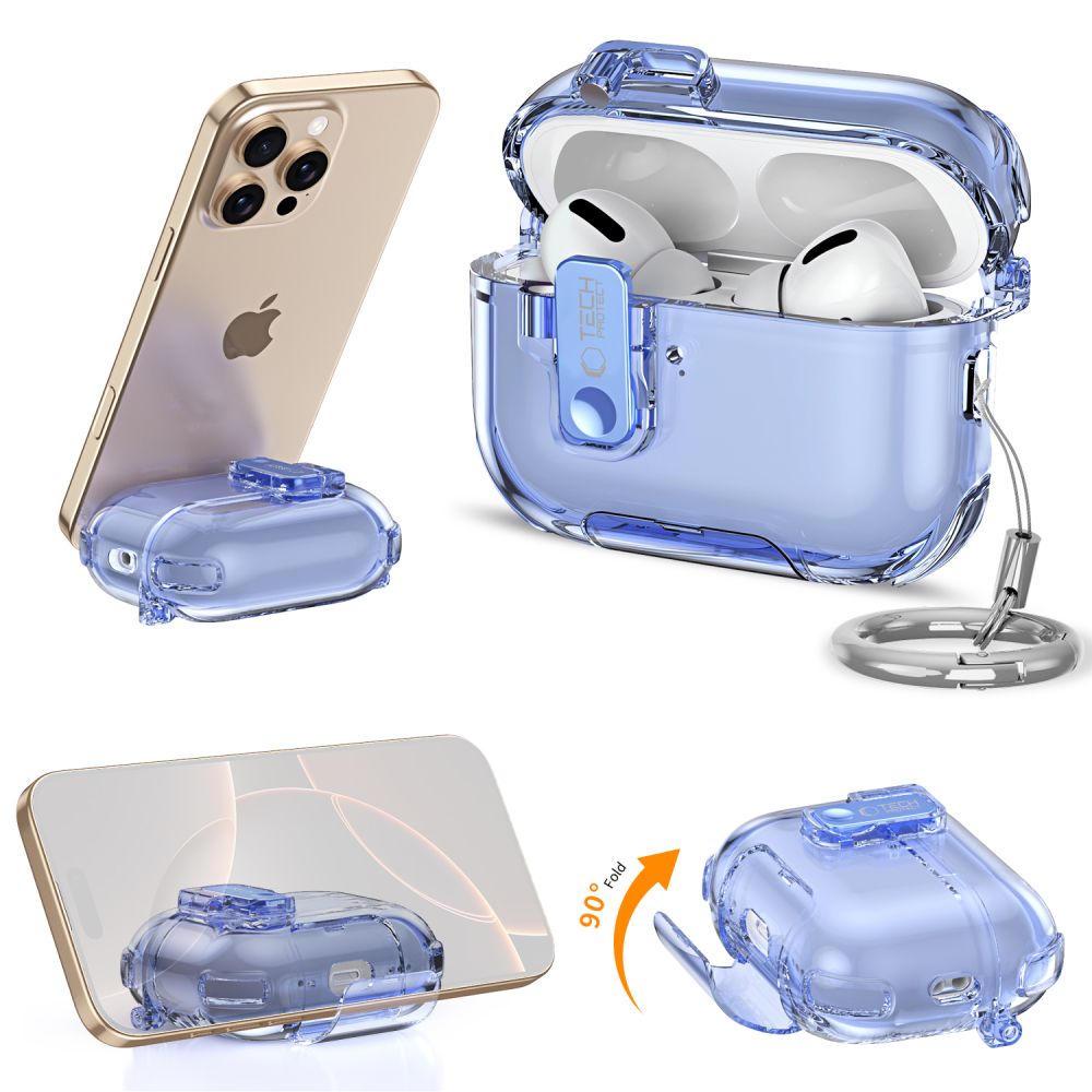 Tech-Protect Tech-Protect AirPods Pro 3 Skal Bounce Pro Transparent - Teknikhallen.se