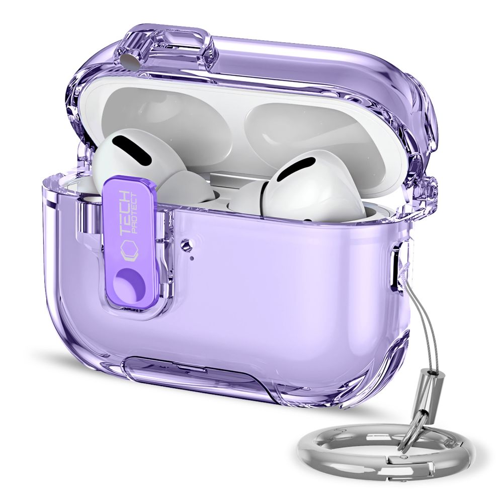 Tech-Protect Tech-Protect AirPods Pro 3 Skal Bounce Pro Lavender - Teknikhallen.se
