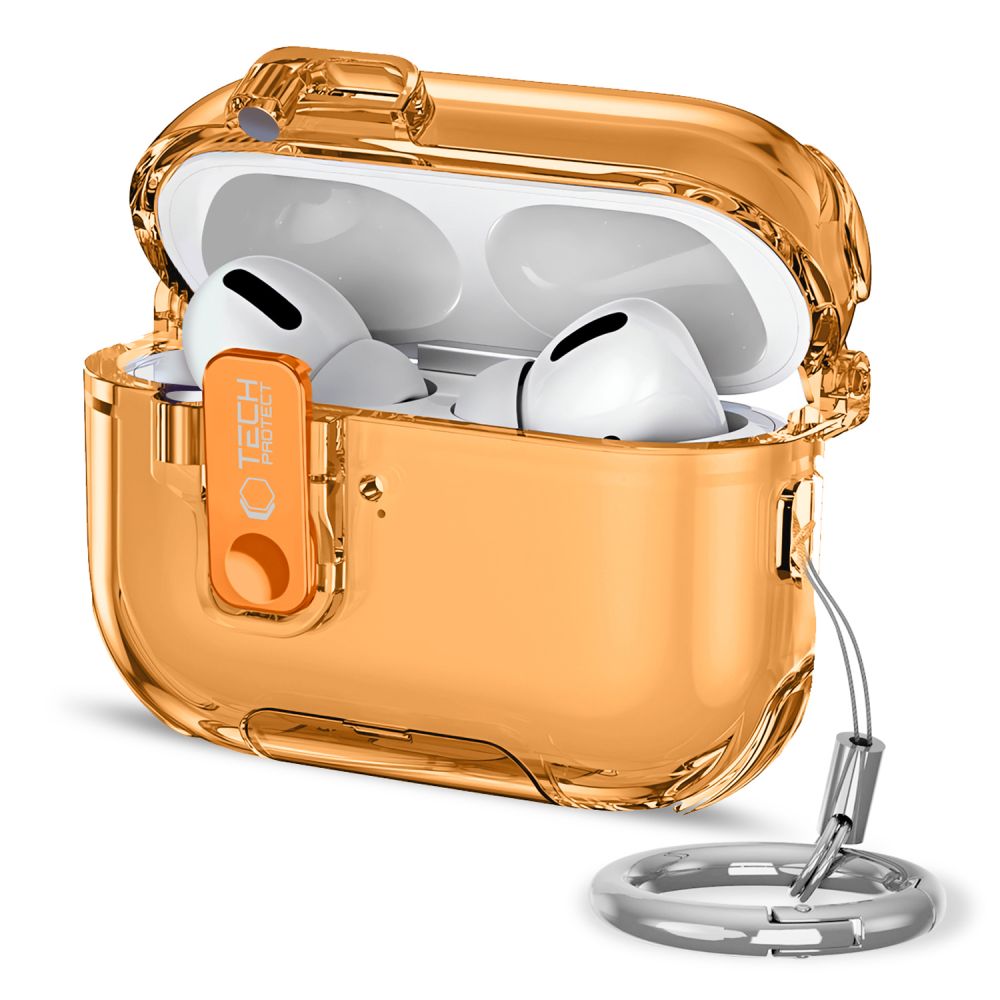 Tech-Protect Tech-Protect AirPods Pro 3 Skal Bounce Pro Cosmic Orange - Teknikhallen.se
