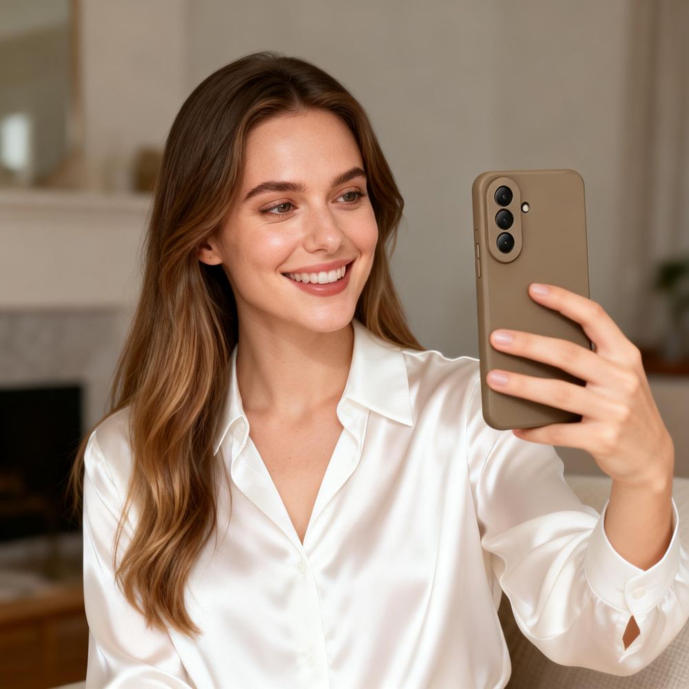 Tech-Protect Tech-Protect Samsung Galaxy A37 5G Skal Icon Brun - Teknikhallen.se