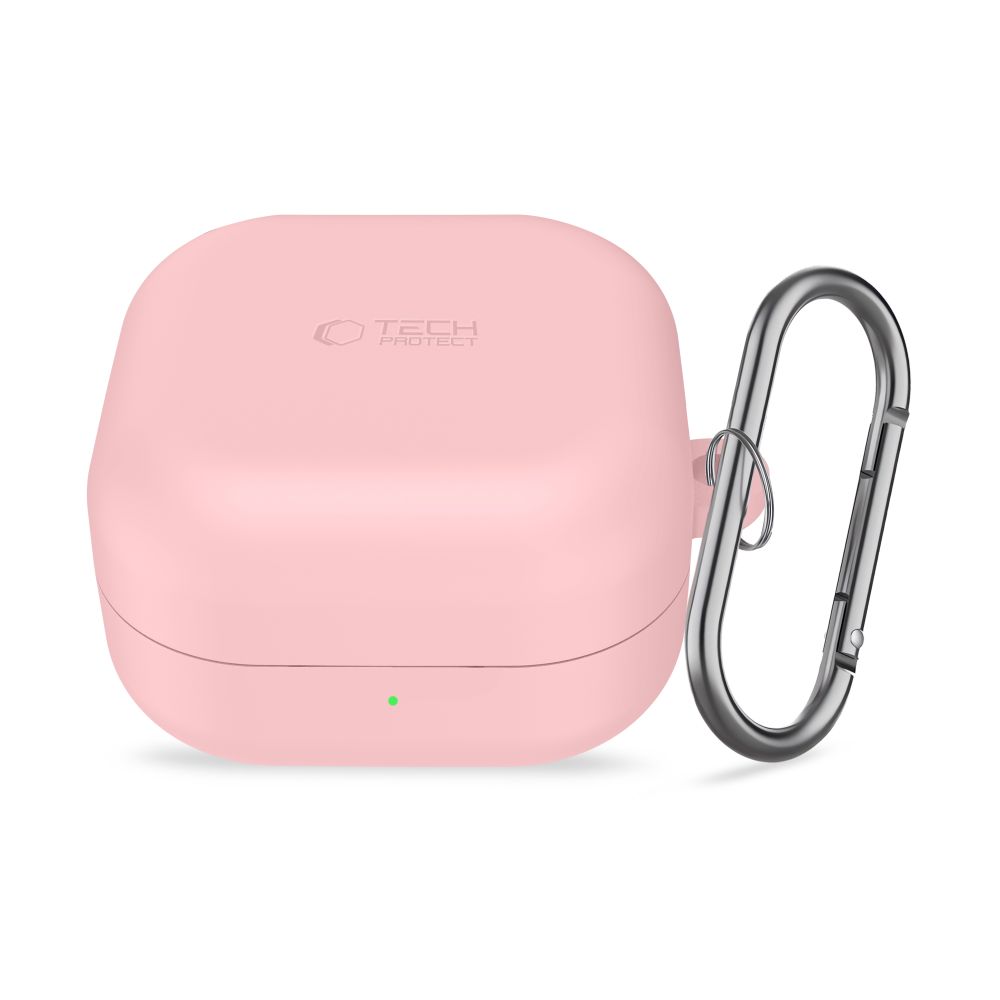 Tech-Protect Tech-Protect Galaxy Buds 4 / 4 Pro Skal Silikon Hook Dusty Pink - Teknikhallen.se
