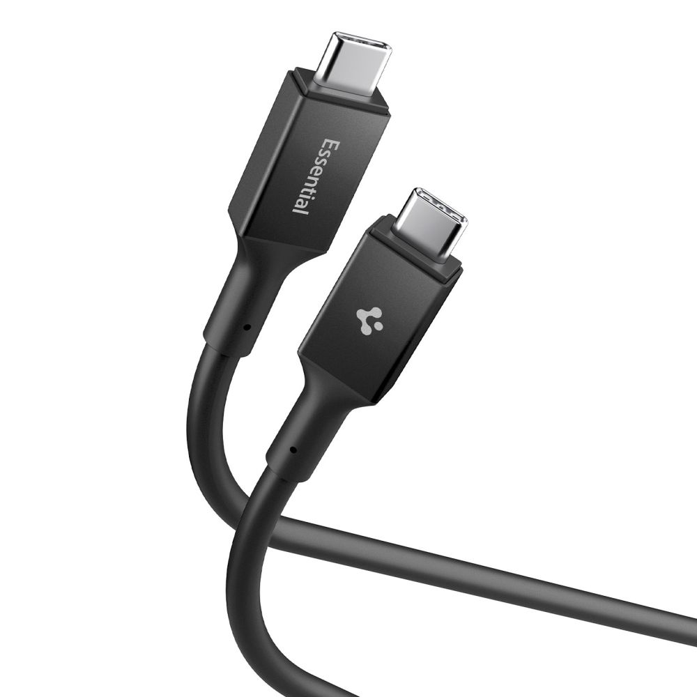 Spigen Spigen 1.2m 240W USB-C - USB-C Kabel Essential Svart - Teknikhallen.se