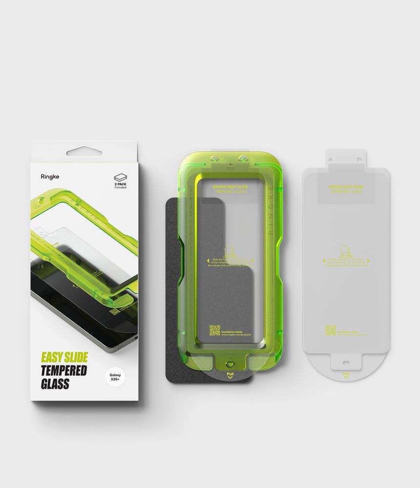 Ringke Ringke Galaxy S26 Plus 2-PACK Easy Slide Skärmskydd Härdat Glas - Teknikhallen.se
