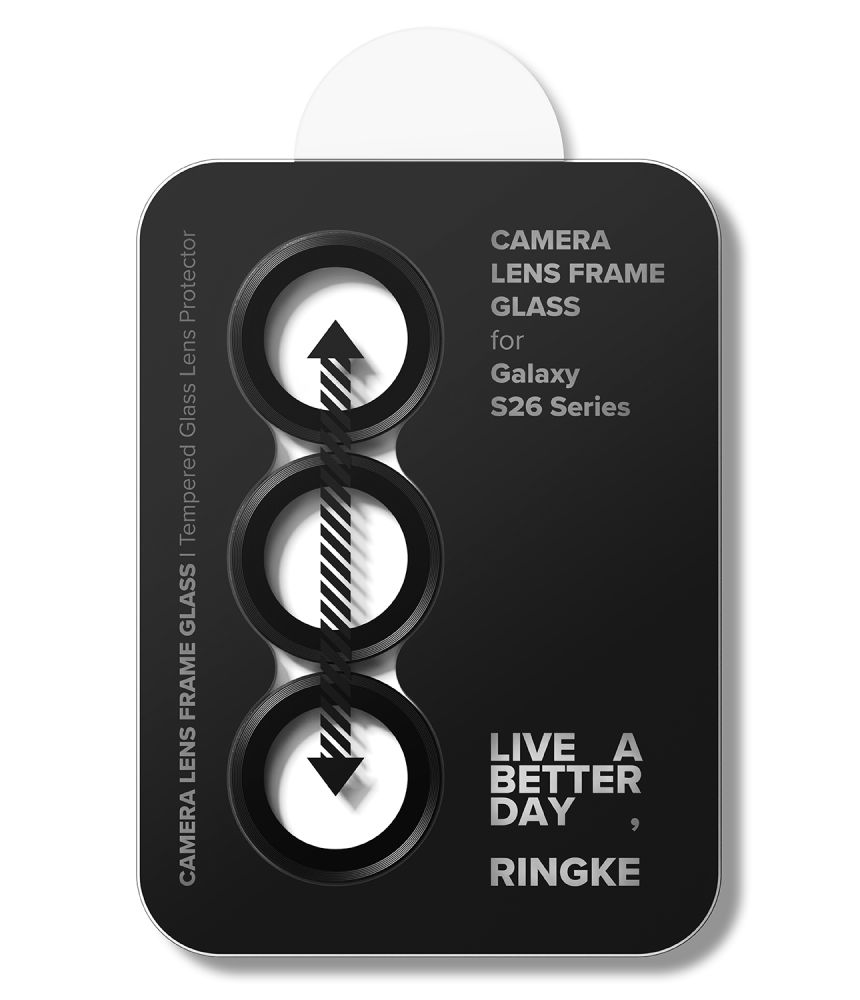 Ringke Ringke Galaxy S26/S26 Plus 2-PACK Linsskydd Härdat Glas Svart - Teknikhallen.se