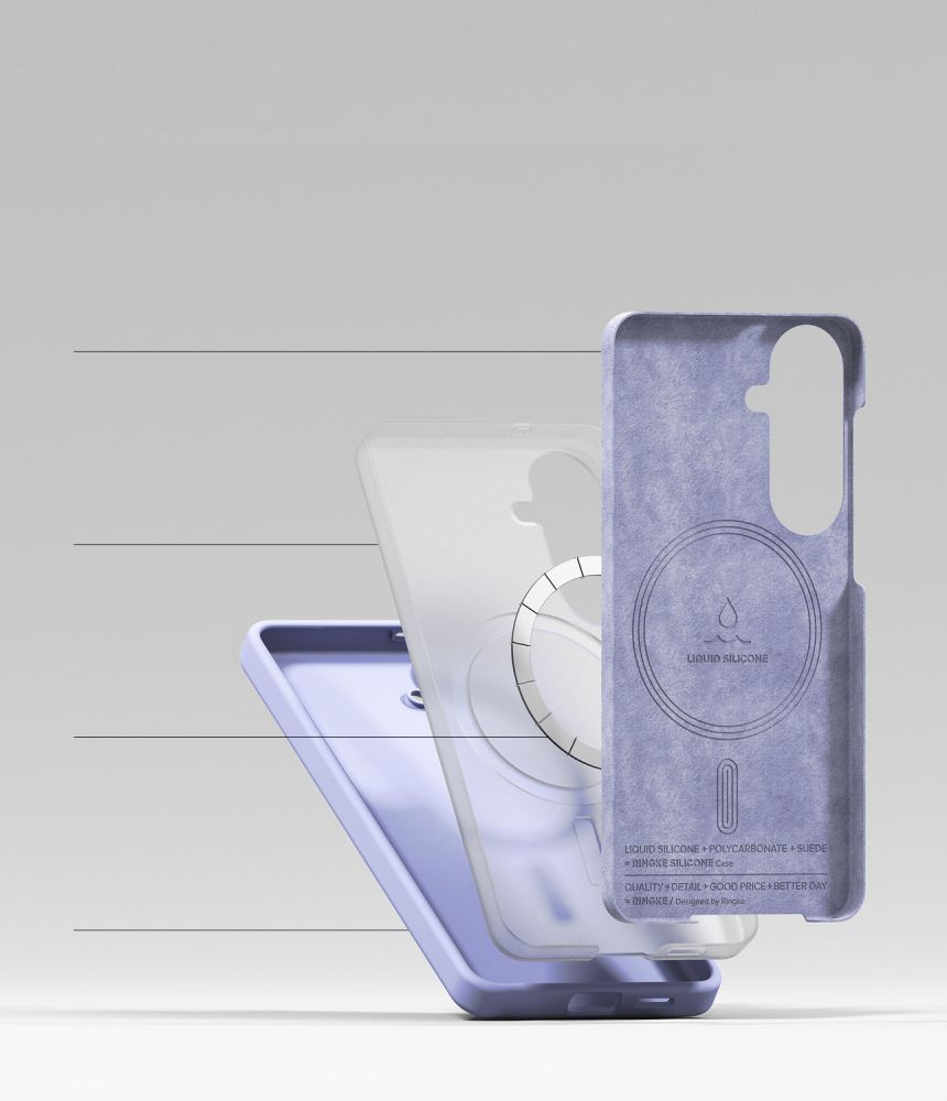 Ringke Ringke Samsung Galaxy S26 Skal MagSafe Silicone Lavender - Teknikhallen.se