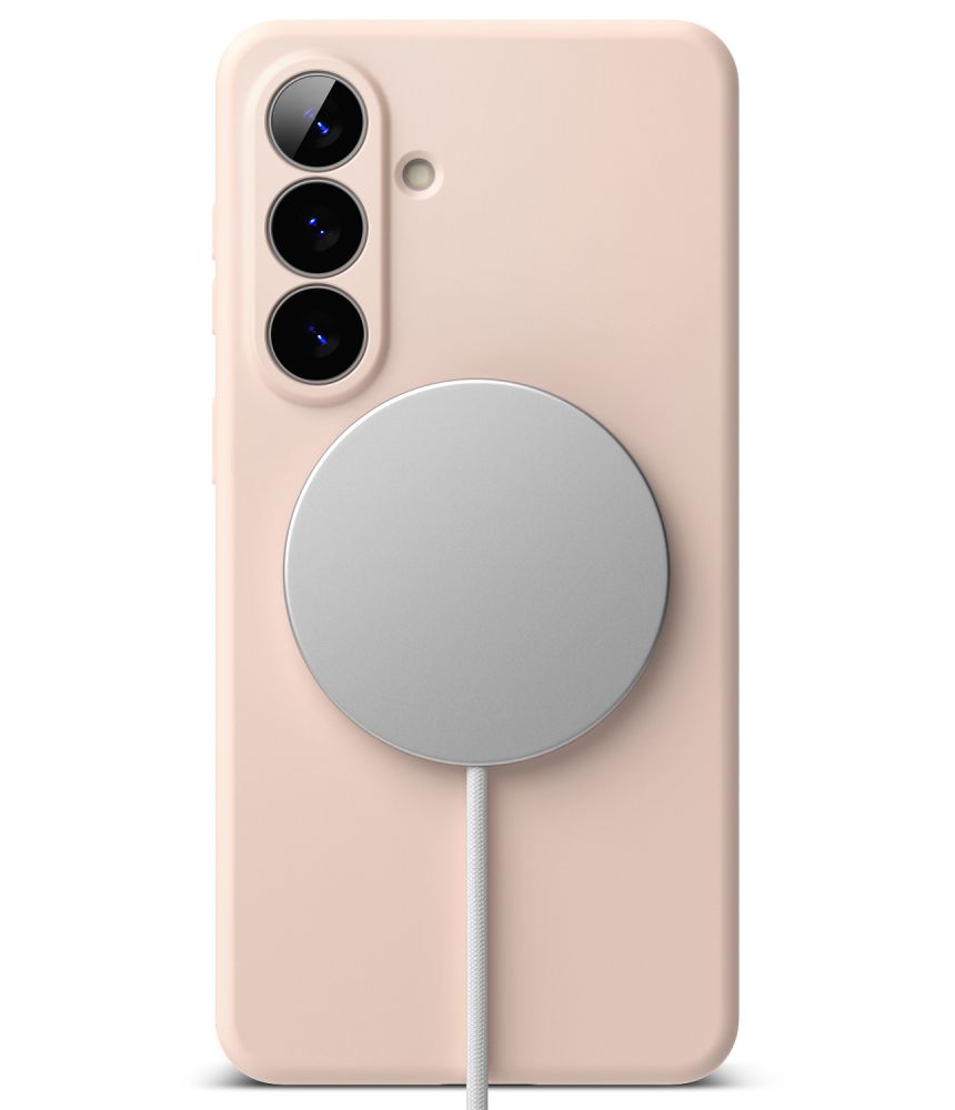 Ringke Ringke Samsung Galaxy S26 Skal MagSafe Silicone Pink Sand - Teknikhallen.se