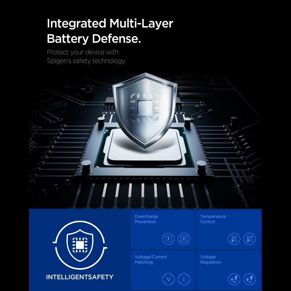 Spigen Spigen 67W Väggladdare USB-C/USB-A Essential Vit - Teknikhallen.se