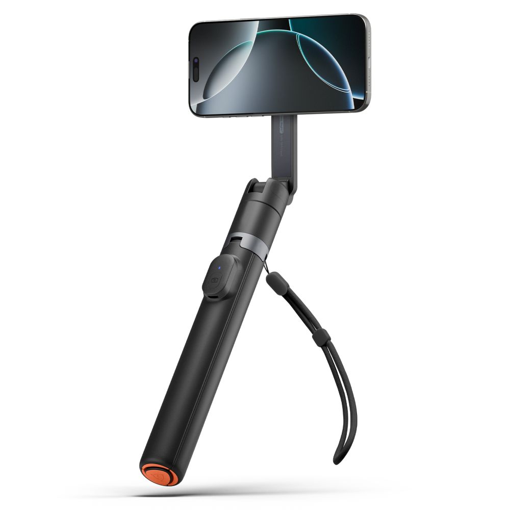 Spigen Spigen 168 cm MagSafe Bluetooth Selfiestick Tripod Svart - Teknikhallen.se