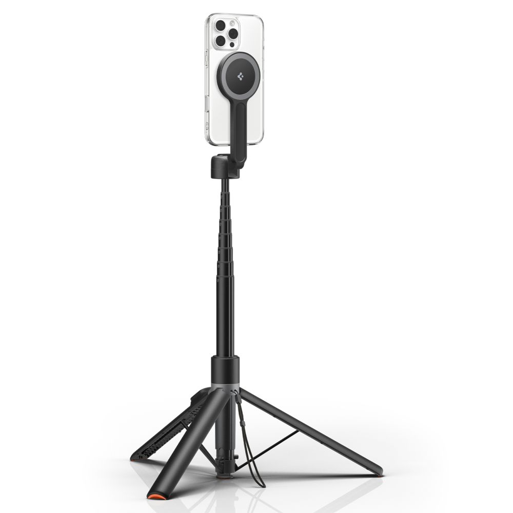 Spigen Spigen 168 cm MagSafe Bluetooth Selfiestick Tripod Svart - Teknikhallen.se