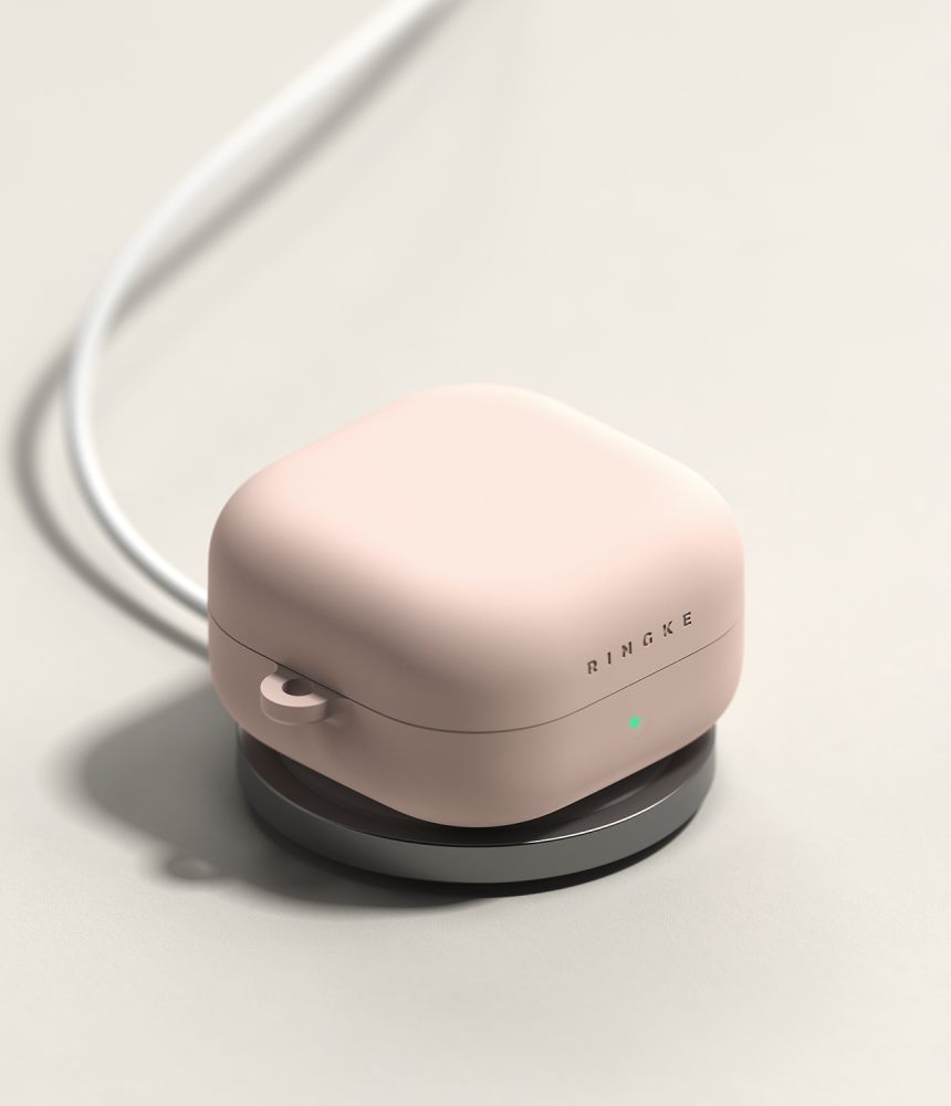 Ringke Ringke Galaxy Buds 4 / 4 Pro Skal Silikon Pink Sand - Teknikhallen.se