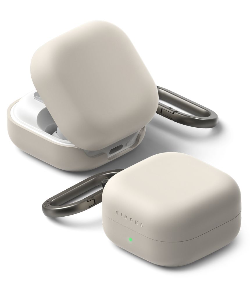 Ringke Ringke Galaxy Buds 4 / 4 Pro Skal Silikon Stone - Teknikhallen.se