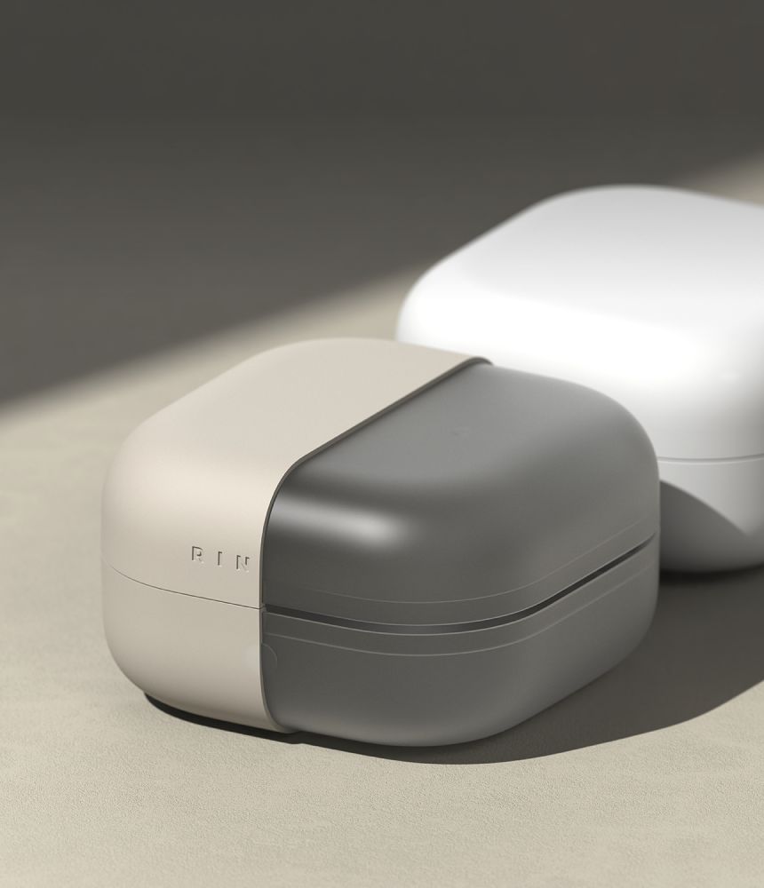 Ringke Ringke Galaxy Buds 4 / 4 Pro Skal Silikon Stone - Teknikhallen.se