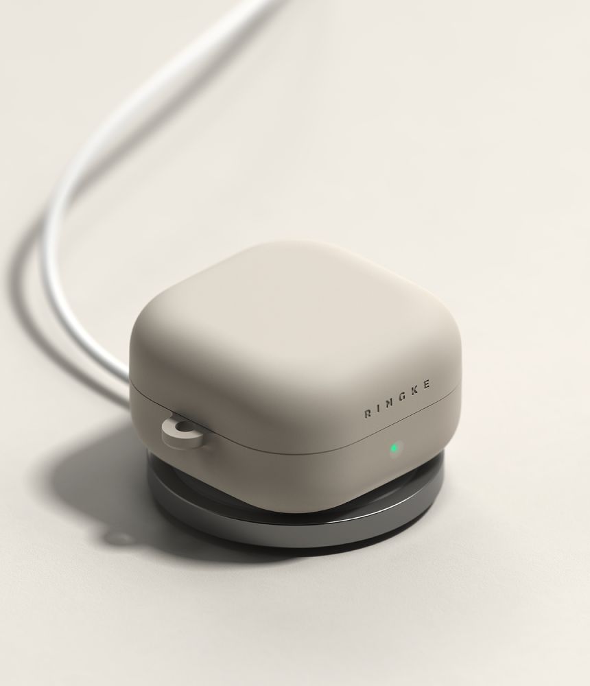 Ringke Ringke Galaxy Buds 4 / 4 Pro Skal Silikon Stone - Teknikhallen.se