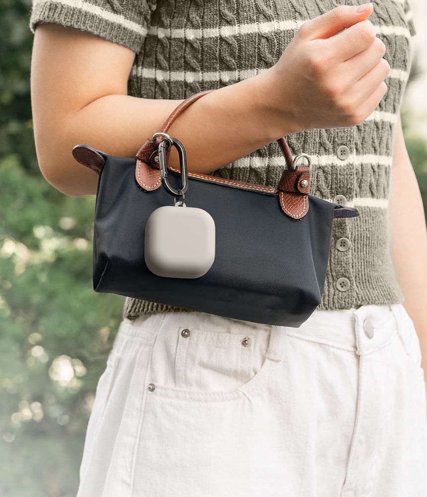 Ringke Ringke Galaxy Buds 4 / 4 Pro Skal Silikon Stone - Teknikhallen.se