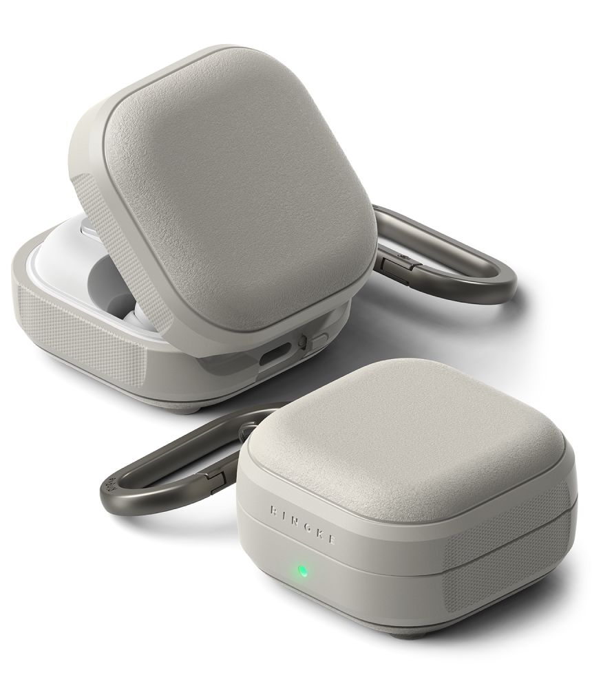 Ringke Ringke Galaxy Buds 4 / 4 Pro Skal MagSafe Onyx Warm Grey - Teknikhallen.se