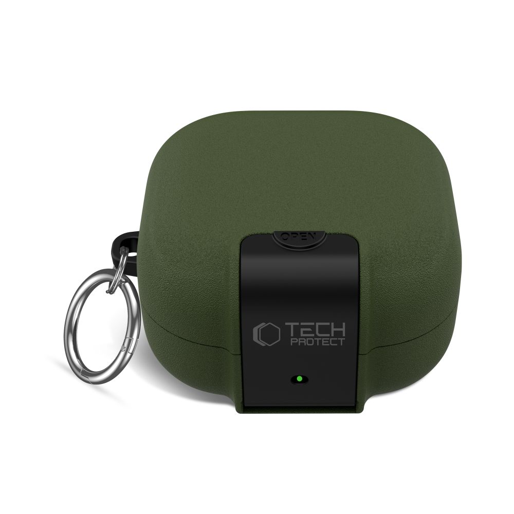 Tech-Protect Tech-Protect Galaxy Buds 4 / 4 Pro Skal Slim Hook Olive Green - Teknikhallen.se