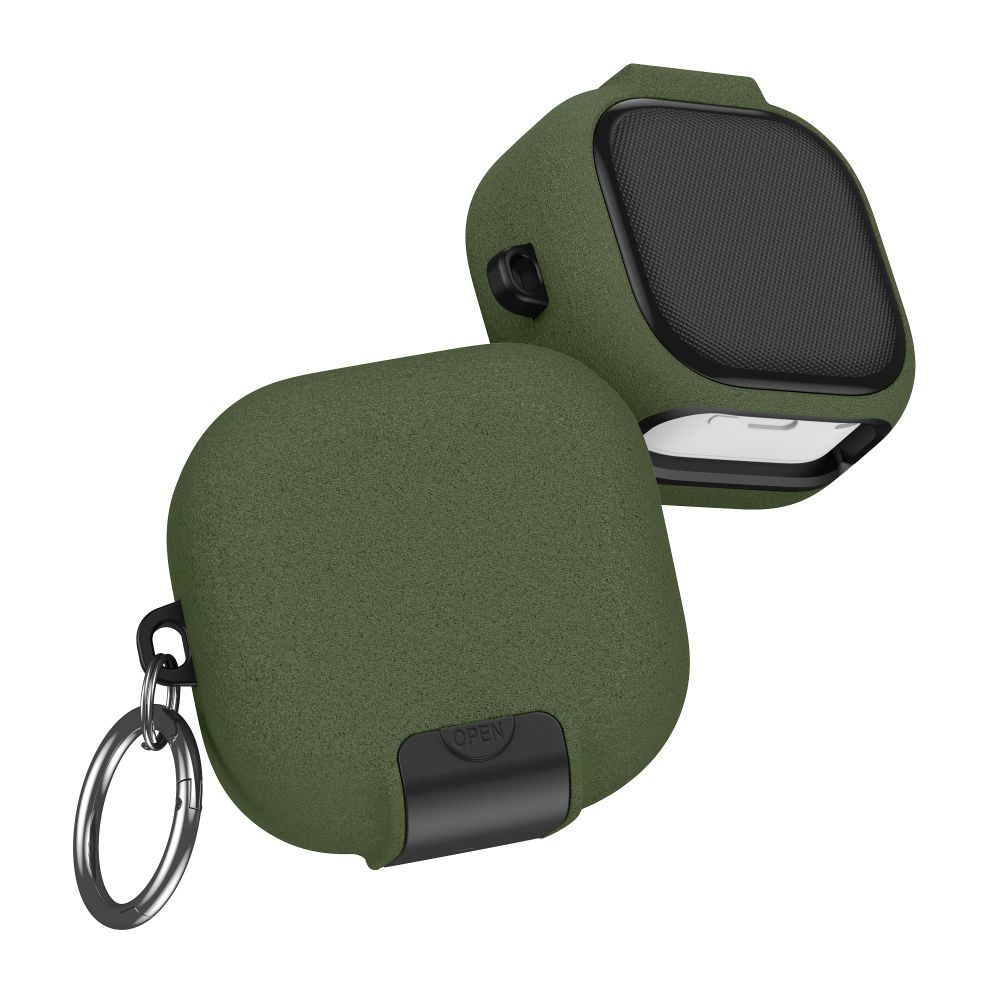 Tech-Protect Tech-Protect Galaxy Buds 4 / 4 Pro Skal Slim Hook Olive Green - Teknikhallen.se