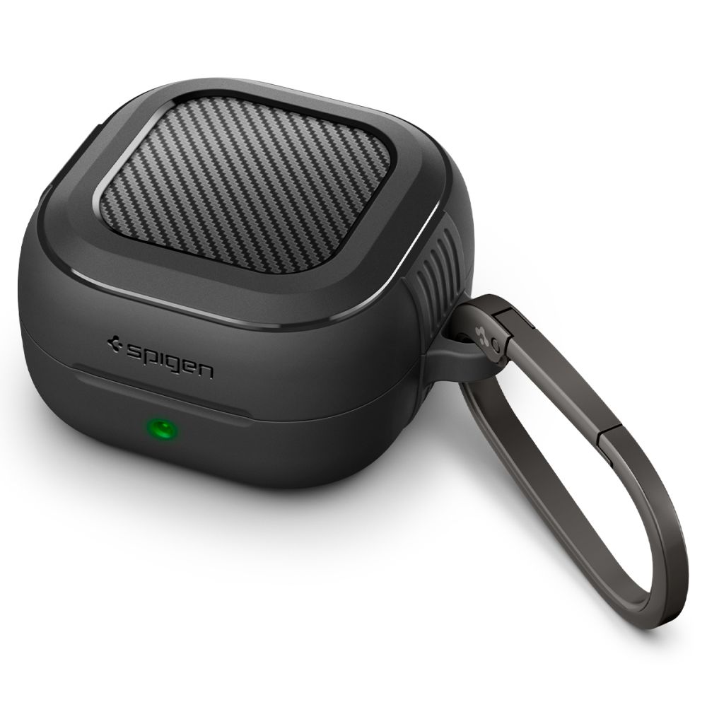 Spigen Spigen Galaxy Buds 4 / 4 Pro Skal Rugged Armor Matt Svart - Teknikhallen.se