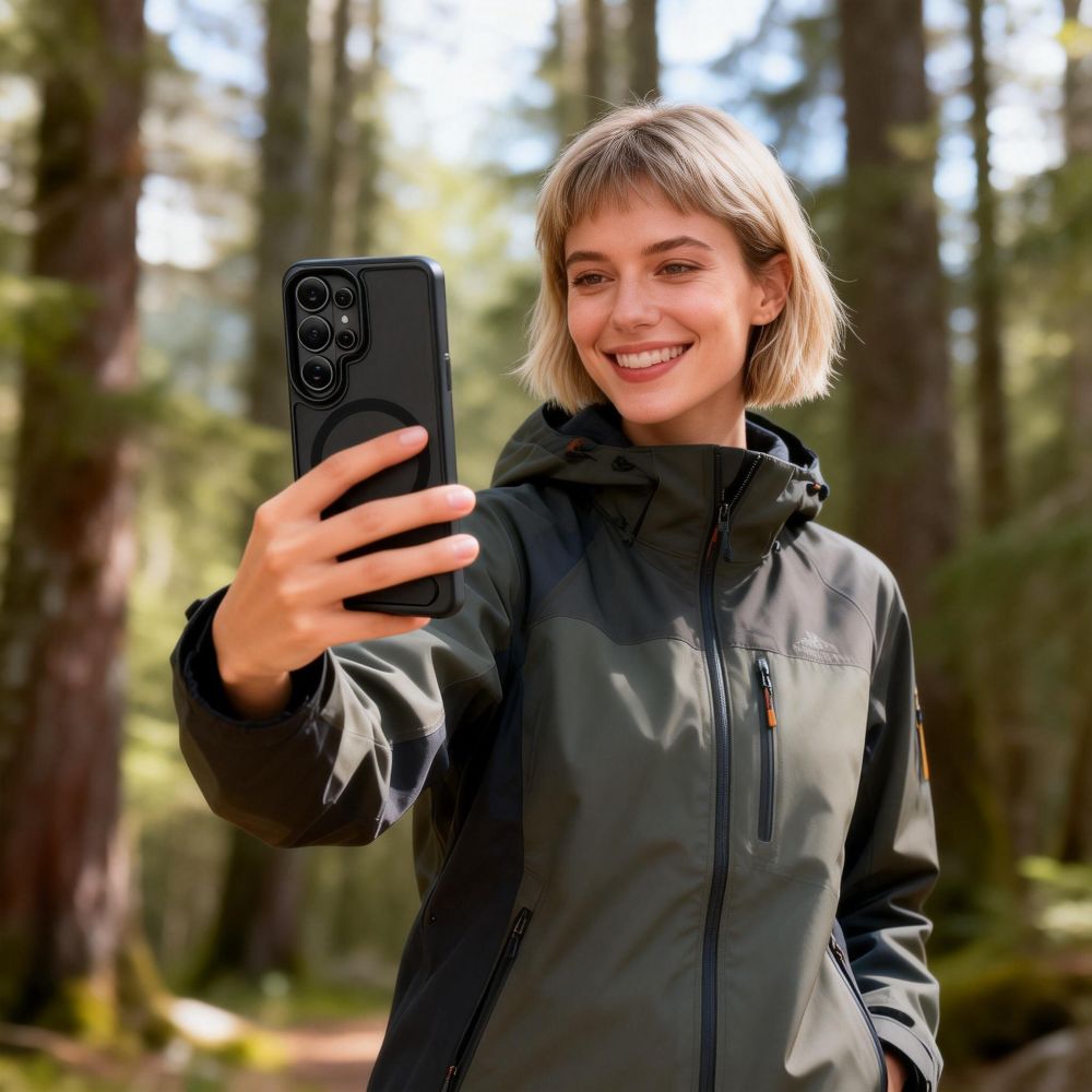 Tech-Protect Tech-Protect Galaxy S26 Ultra Skal MagSafe MagRack Matt Svart - Teknikhallen.se