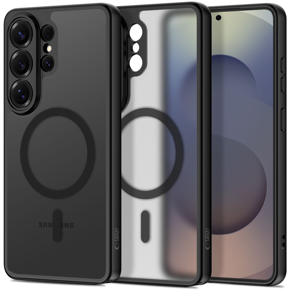 Tech-Protect Tech-Protect Galaxy S26 Ultra Skal MagSafe BasicMag Matt Svart - Teknikhallen.se