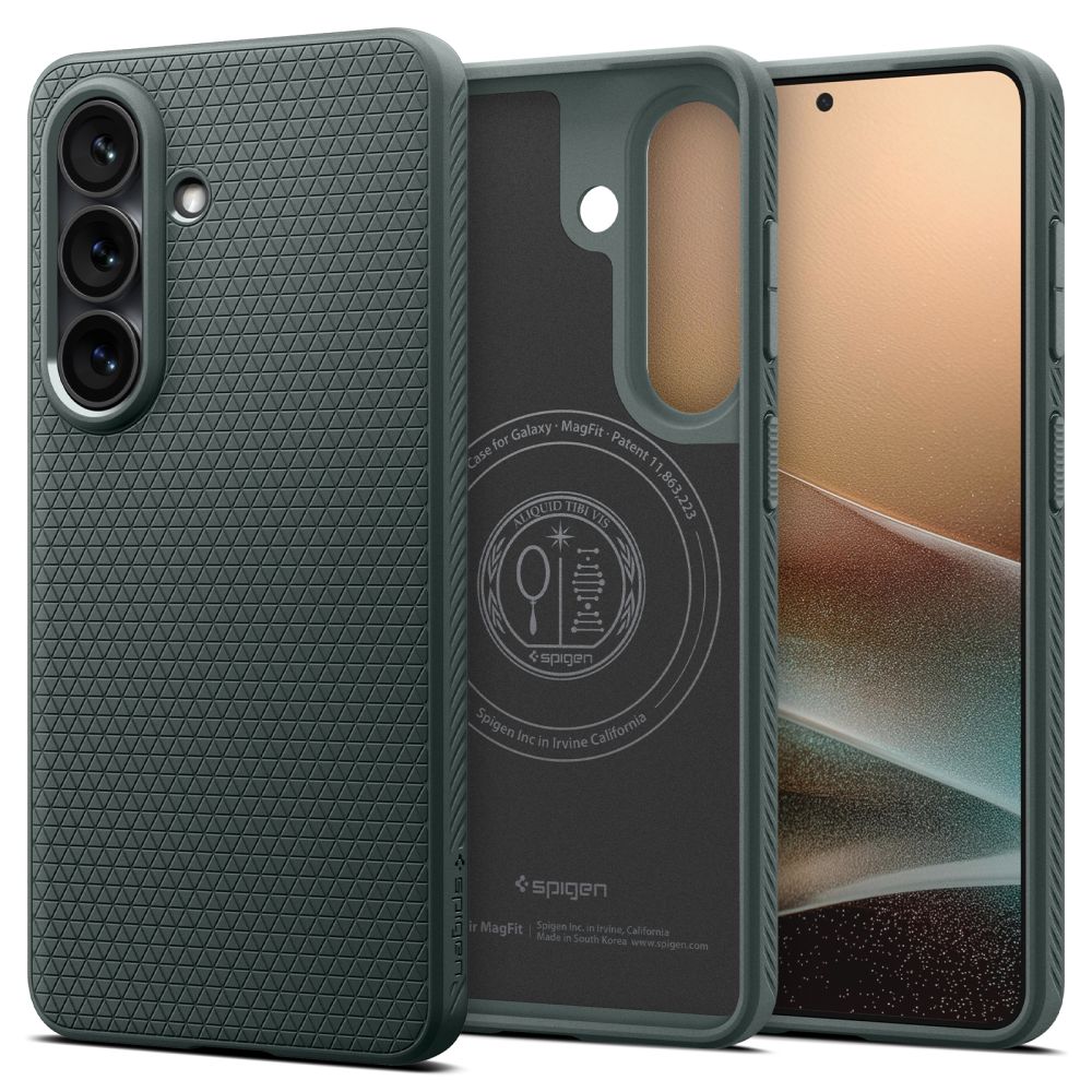 Spigen Spigen Galaxy S26 Plus Skal MagSafe Liquid Air Abyss Green - Teknikhallen.se