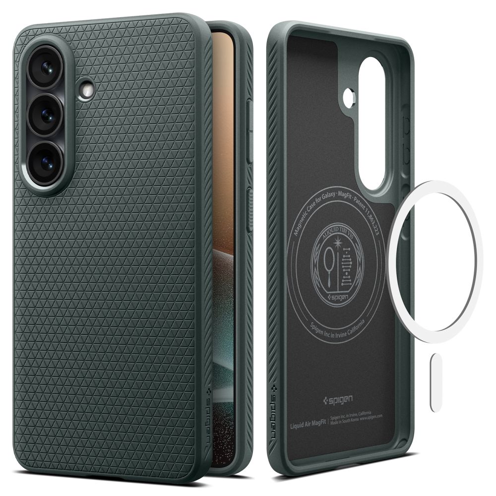 Spigen Spigen Galaxy S26 Plus Skal MagSafe Liquid Air Abyss Green - Teknikhallen.se