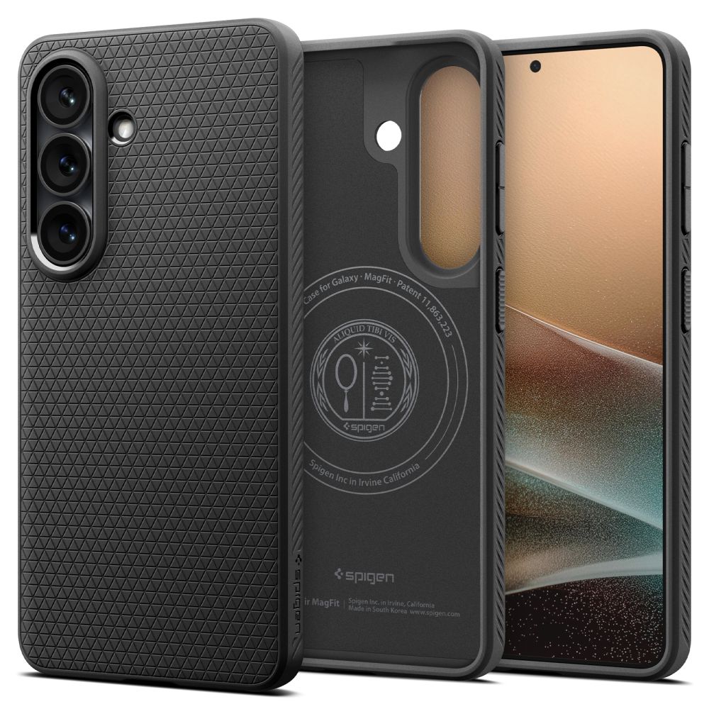 Spigen Spigen Galaxy S26 Plus Skal MagSafe Liquid Air Matt Svart - Teknikhallen.se