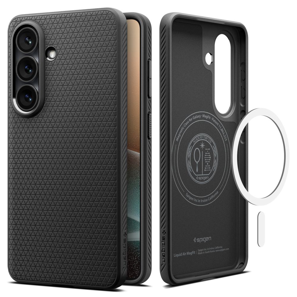 Spigen Spigen Galaxy S26 Plus Skal MagSafe Liquid Air Matt Svart - Teknikhallen.se