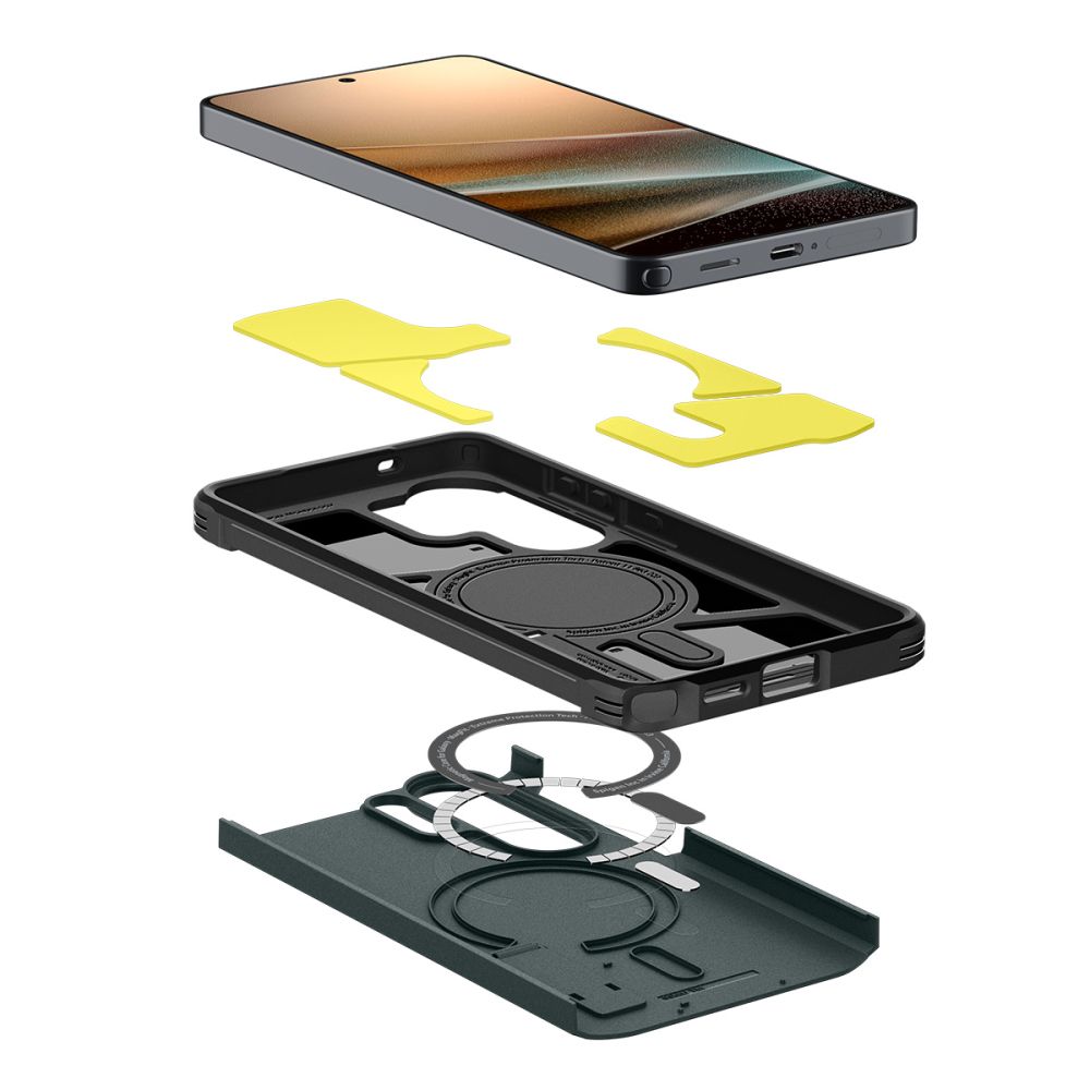 Spigen Spigen Galaxy S26 Ultra Skal MagSafe Tough Armor Abyss Green - Teknikhallen.se