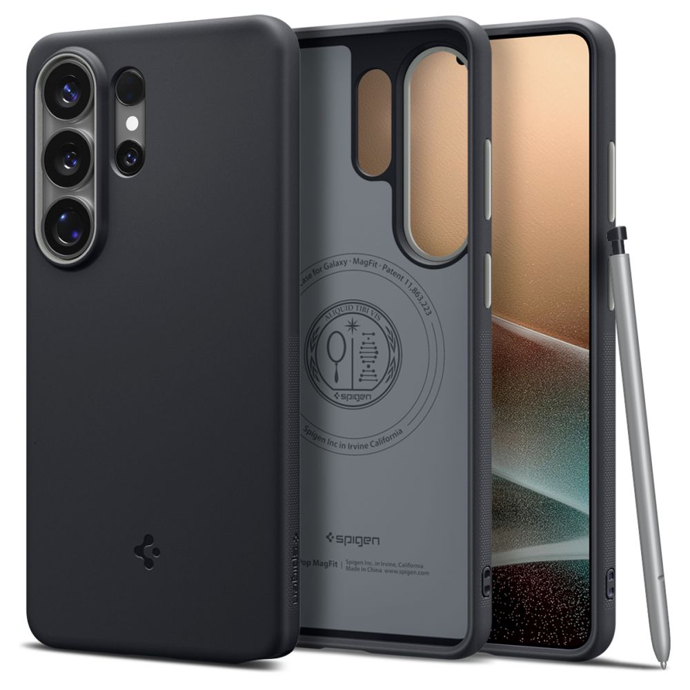 Spigen Spigen Galaxy S26 Ultra Skal MagSafe Nano Pop Black Sesame - Teknikhallen.se