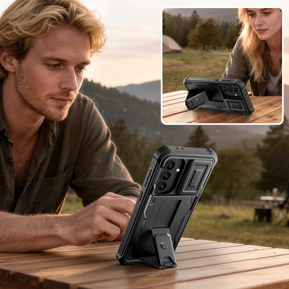 Tech-Protect Tech-Protect Galaxy A37 / A36 2-SET Skal Kevlar Cam+ Svart - Teknikhallen.se