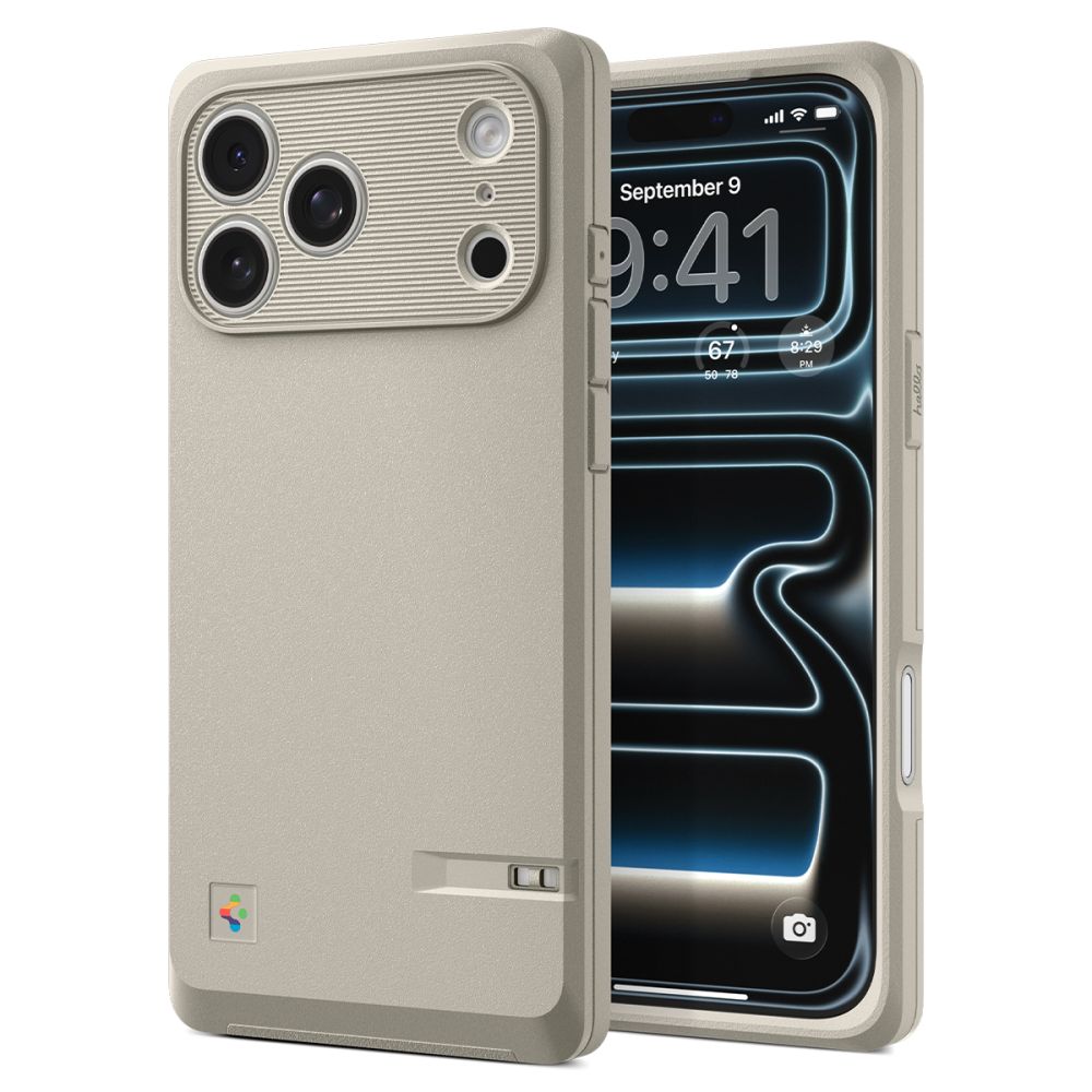 Spigen Spigen iPhone 17 Pro Skal MagSafe Classic LS Stone - Teknikhallen.se
