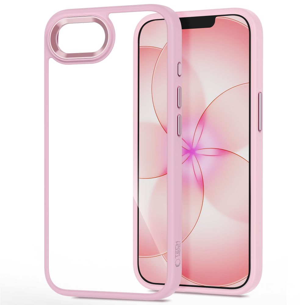 Tech-Protect Tech-Protect iPhone 17e / 16e Skal MagMat Rosa / Transparent - Teknikhallen.se