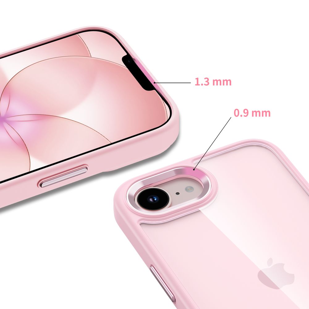 Tech-Protect Tech-Protect iPhone 17e / 16e Skal MagMat Rosa / Transparent - Teknikhallen.se