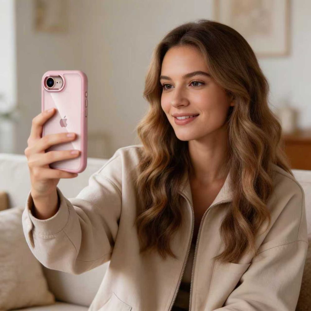 Tech-Protect Tech-Protect iPhone 17e / 16e Skal MagMat Rosa / Transparent - Teknikhallen.se