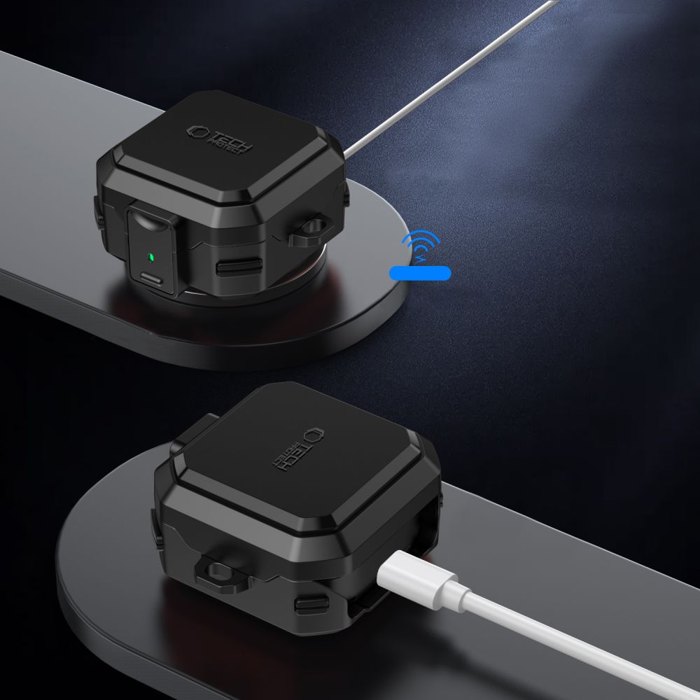 Tech-Protect Tech-Protect Galaxy Buds 4 / 4 Pro Skal MagSafe Carbonox Svart - Teknikhallen.se