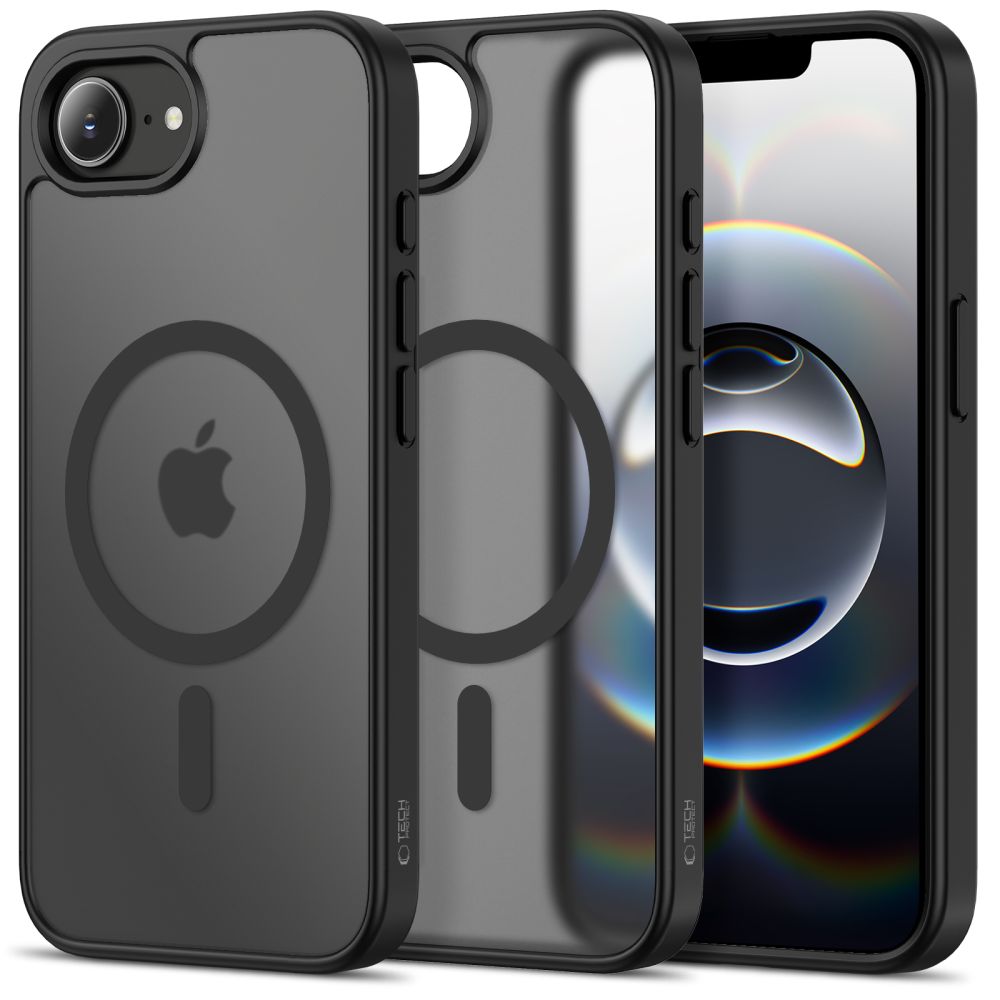 Tech-Protect Tech-Protect iPhone 17e / 16e Skal MagSafe BasicMag Matt Svart - Teknikhallen.se