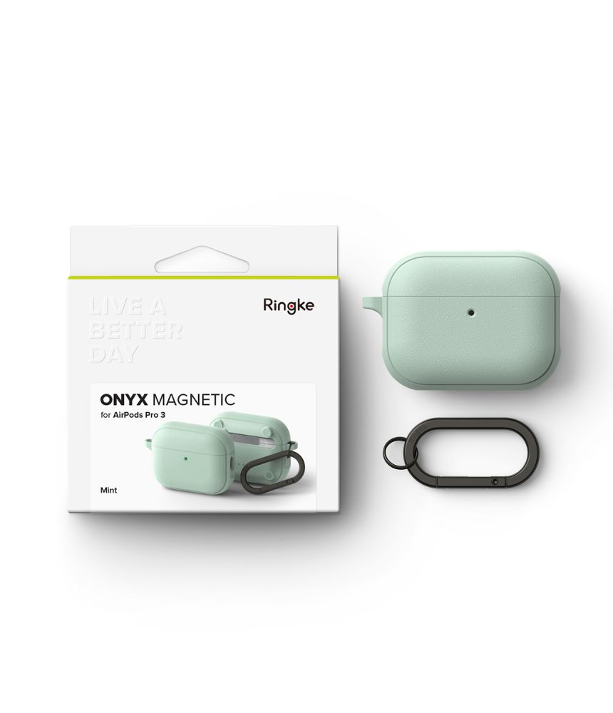 Ringke Ringke AirPods Pro 3 Skal MagSafe Onyx Mint - Teknikhallen.se
