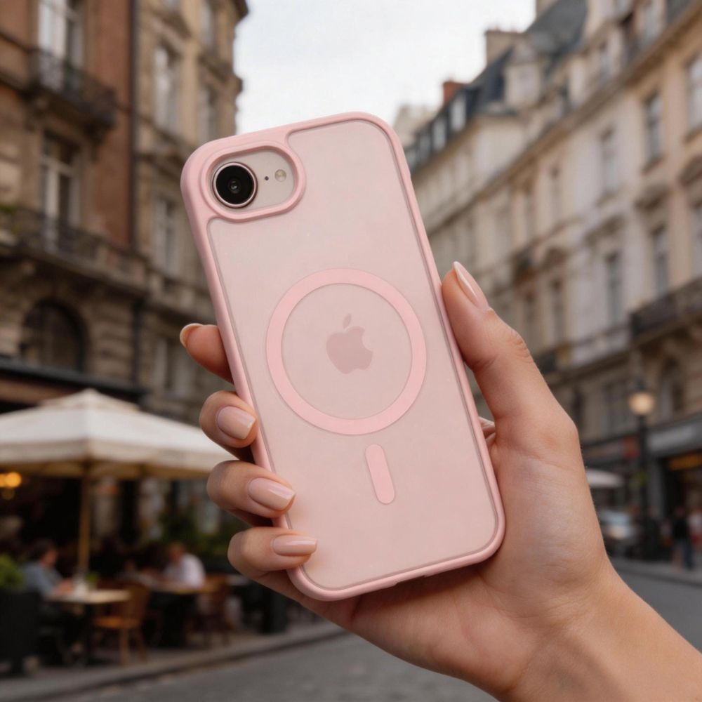 Tech-Protect Tech-Protect iPhone 17e / 16e Skal MagSafe BasicMag Matte Soft Pink - Teknikhallen.se