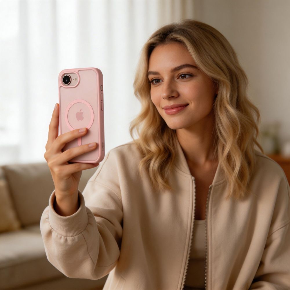 Tech-Protect Tech-Protect iPhone 17e / 16e Skal MagSafe BasicMag Matte Soft Pink - Teknikhallen.se